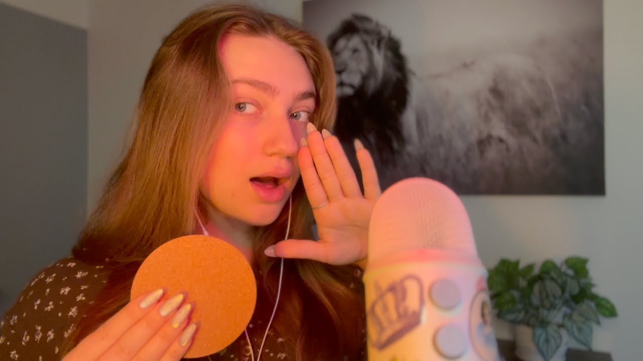ASMR 🌻✨ Autumnal Themed Trigger Words (clicky and breathy) + (cork tapping/scratching)