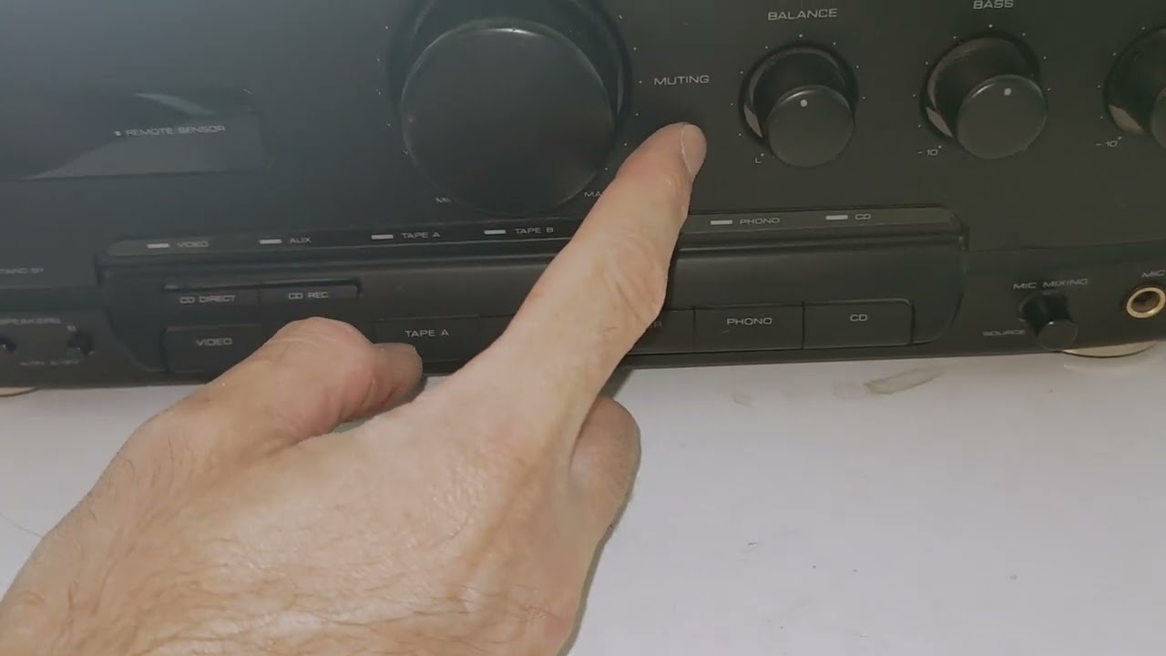 Kenwood A-45 stereo integrated amplifier amplificatore integrato vintage  hifi 1991 40W test ok - YouTube