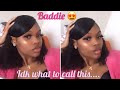 Swoop Bang With Curly Hair | baddie on a budget