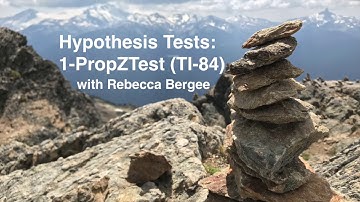 42.Hypothesis Tests: 1-PropZTest (TI-84)