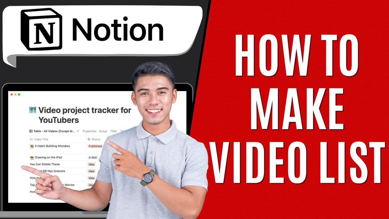 How to Make Notion Video List [Quick Guide] - YouTube