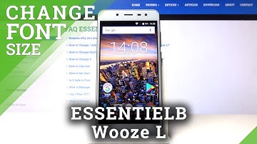 ESSENTIELB Wooze L and Display Customization - Font Size
