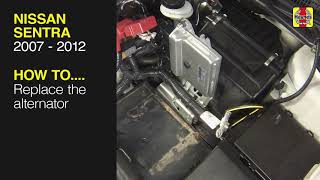How to replace the battery on a Nissan Sentra 2007 to 2012 2010 Nissan Sentra Car Battery