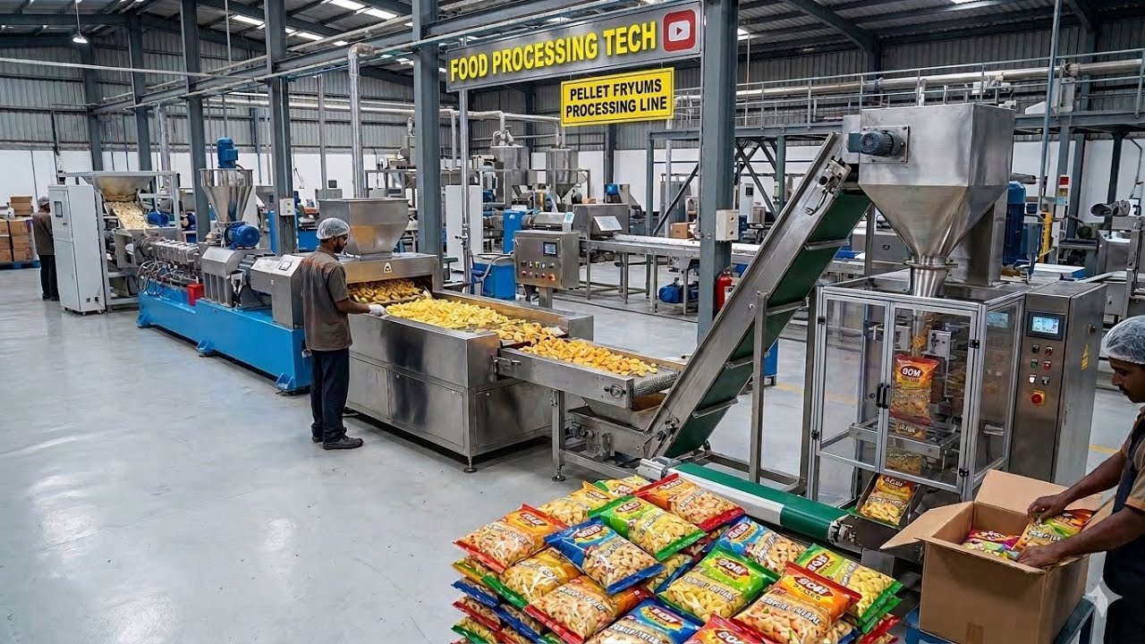 Automatic Pellets line || #foodprocessingtech 
