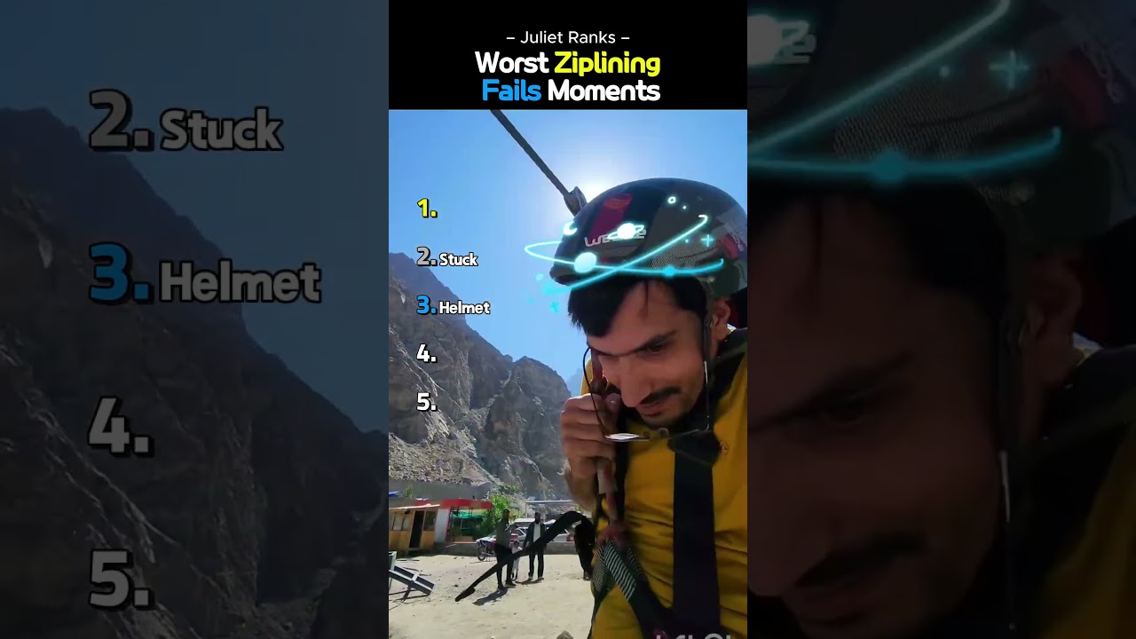 Ranking Worst Ziplining Fails Moments😭😭