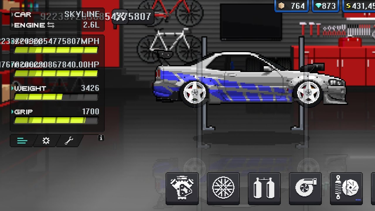 Pixel Car Racer R34 Gtr Fast & Furious Nissan GTR R34 Skyline Build | 2994HP | Pixel Car Racer ...