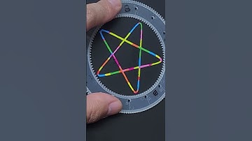 Spirograph Scratch Art 3rd 📐2 Star #pencildrawing #shortvideo #easydrawing #satisfying #funny #fyp