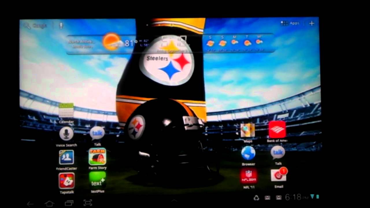 Cool steelers live wallpaper - YouTube