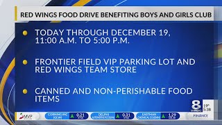 Red Wings food drive for Boys & girls Club of Rochester