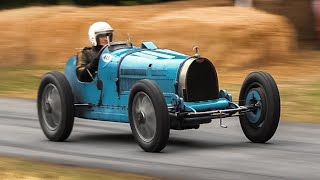 90yearold Bugatti Type 35B Grand Prix car driven on the limit!