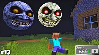 i Found Scary LUNAR MOON 😱 in Minecraft | (Part-13) |