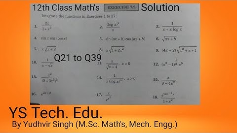 12th Class Math
