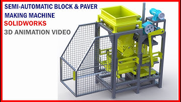 Semi-automatic Concrete Block and Paver Making Machine  (3D MODEL)