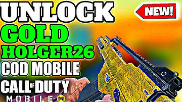 NEW UNLOCK GOLD HOLGER-26 GAMEPLAY CALL OF DUTY COD MOBILE