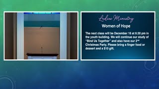 Huntingdon Church of Christ Livestream 12/14/2025