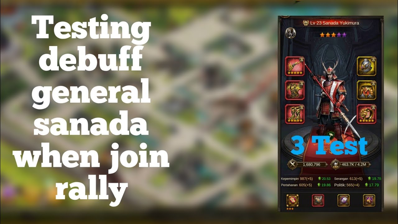 Testing General Sanada whe join rally