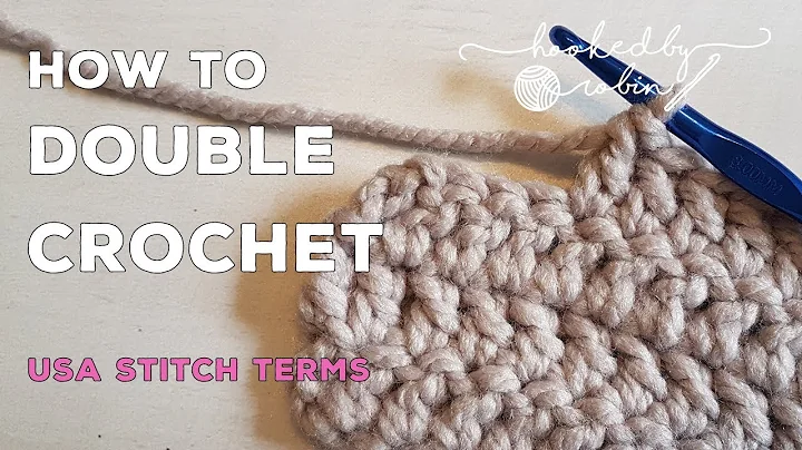 Double Crochet (dc) Stitch in Rows | Absolute Beginners Tutorial