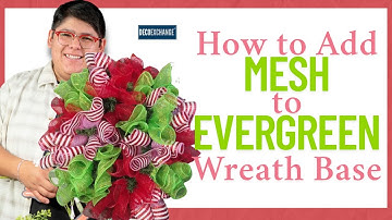 How To Add Mesh To Evergreen Wreath Base | DecoExchange Live Replay