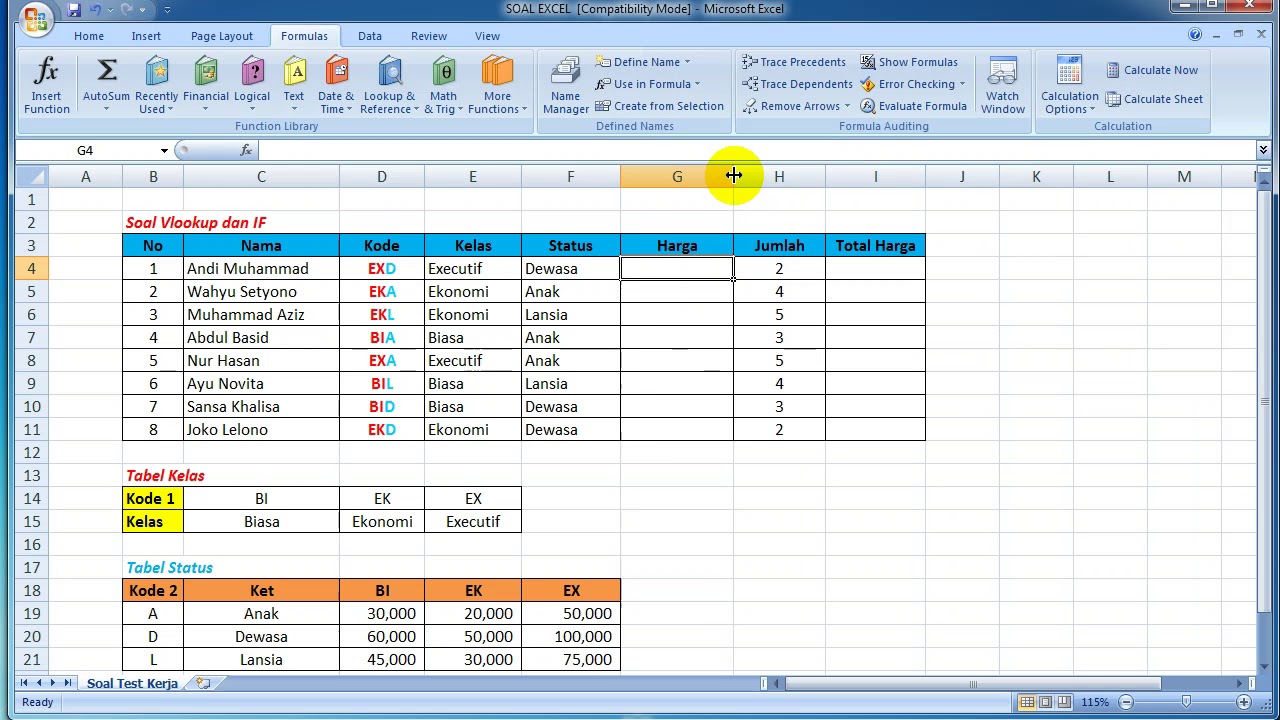  Ujian Tes Praktek Komputer Microsoft Excel Untuk Melamar 