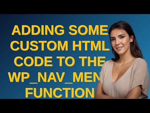 Wordpress: adding some custom html code to the wp_nav_menu function