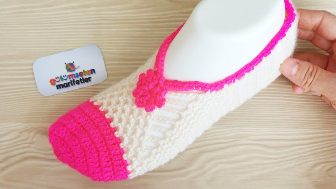 Научитесь вязать крючком в пинетках; Вязаные очень легкие женские носки