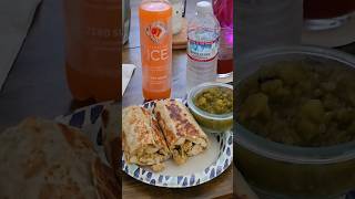 HIGH PROTEIN Chili Verde Chicken Burrito #food #cooking #asmr #gym #cookingchannel #shorts
