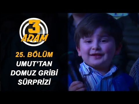 3 Adam'ın Minik Seyircisi Umut'tan 'Domuz Gribi' Sürprizi! | 3 Adam