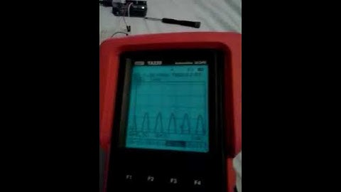 Metal detection signal caught on oscilloscope