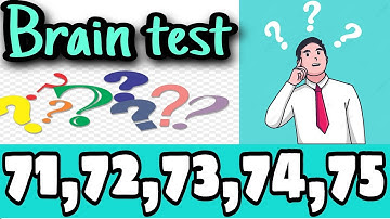 Brain test game level 71,72,73,74,75 #braintest #gameplaywalkthrough #game