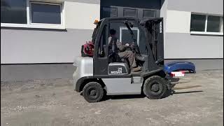Nissan U1DA25LH Triplex Gas-Gabelstapler Baujahr 2015, 5039 m/Std Sold!!!