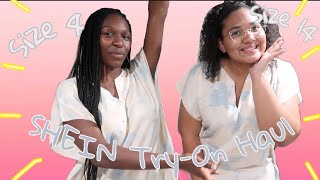 SHEIN Try-On Haul with My Friend!! (Size 4 and Size 14 + One Size Fits All)