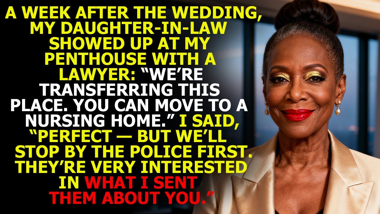 My DIL Married My Son To Take My Penthouse. A Week After The Wedding She Arrived With A Lawyer.