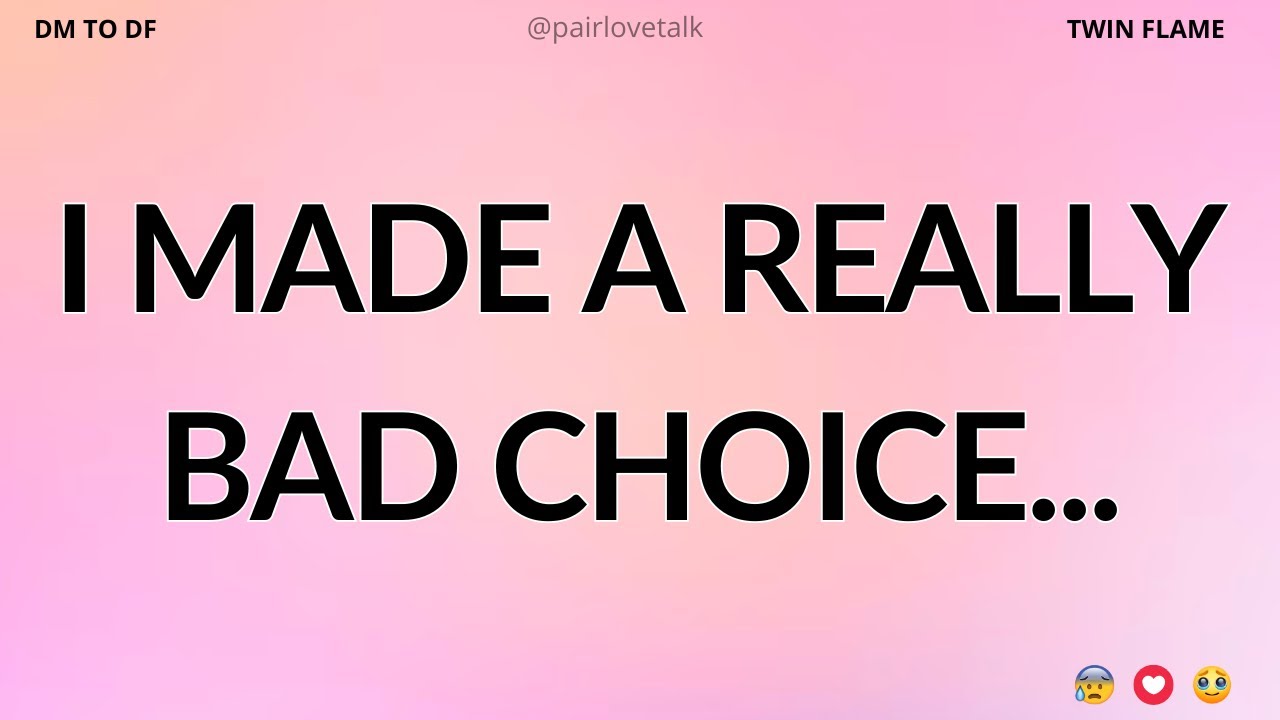 Я сделал очень плохой выбор...😔🤦‍♂️😐