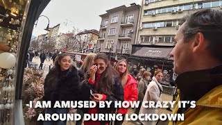 Lockdown (PARODY?) in Bulgaria 🇧🇬 Christmas day live walk vlog