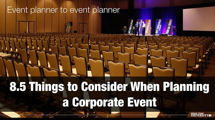 Things to consider when planning a corporate event checklist