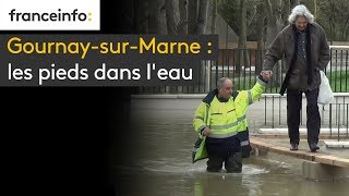 Gournay-sur-Marne :  les pieds dans l'eau