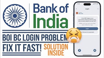 BOI BC Login Problem ll @sahadevkumbhakar0
