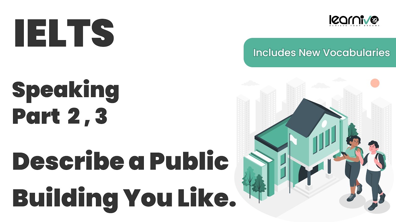 IELTS Speaking, части 2 и 3 | Опишите общественное здание | Learnivo #ieltsspeaking #ielts #ielts...