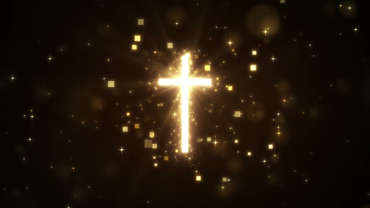 Glorious Golden Cross Background Loop || 1 Hour Worship Video