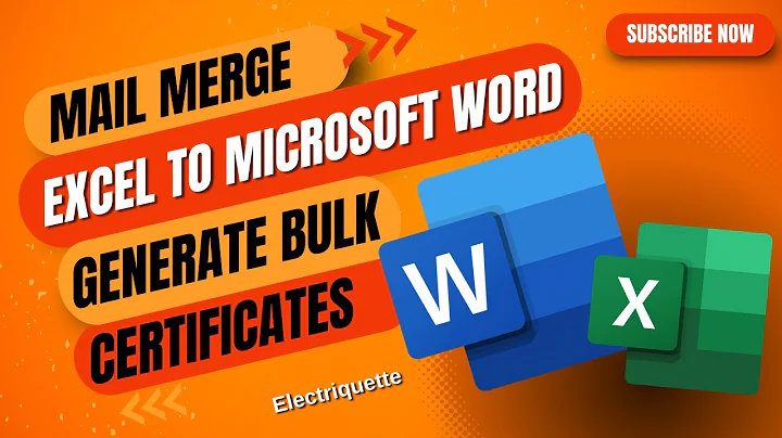 Mail Merge: Generate Bulk Certificates