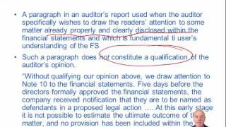 ACCA F8, Types of Audit Report: Modified/Unmodified