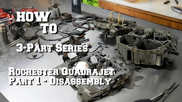 How To Quadrajet Carburetor Rebuild - Part 1 - Removal and Disassembly