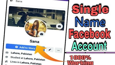 How To Create Single Name Facebook Account New Method 2020 | By Top Trick