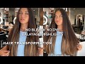 HAIR TRANSFORMATION! no bleach no dye balayage/highlights