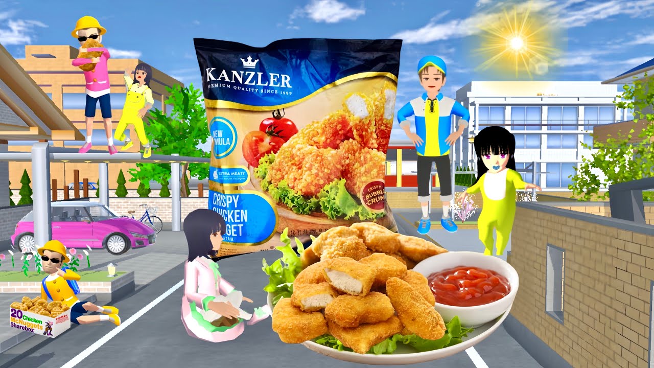 Yuta Mio Camping ⛺️| Makan Nugget Jumbo😋