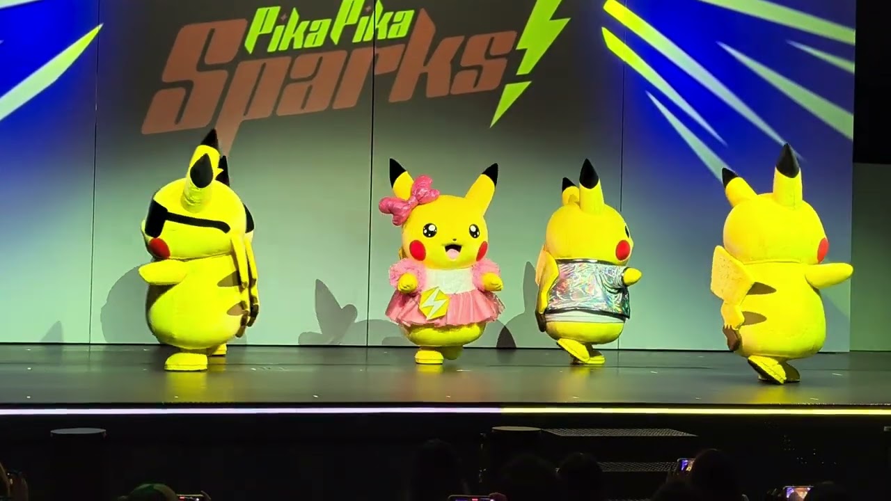 Pikapika sparks Pokepark Kanto Japan - YouTube