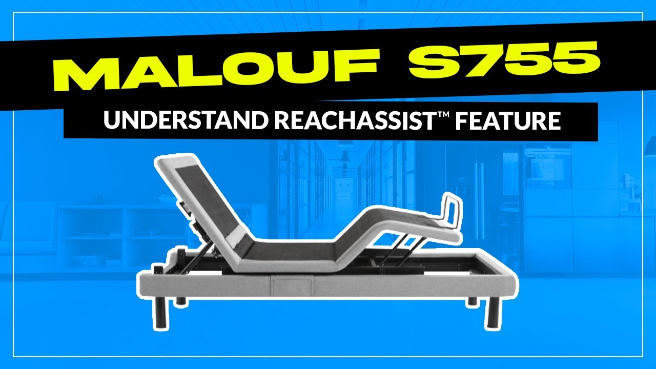 Malouf S755 Adjustable Bed Reach Assist Feature YouTube