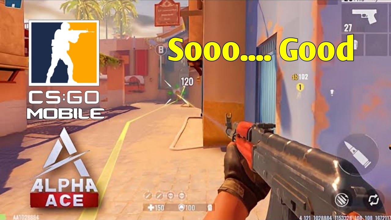 Alpha Ace first Gameplay CSGO on mobile YouTube
