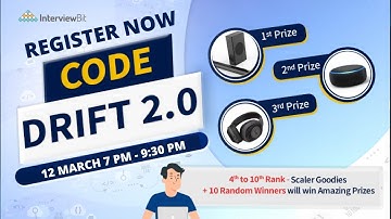 Code Drift Challenge 2.0 | Get Chance To Win Free Scaler Goodies & Swags | #FreeSwags #Scaler #Code