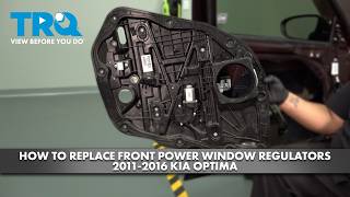 Match Highlights How to Replace Front Power Window Regulators 2011-2016 Kia Optima